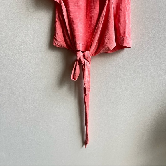 Anthropologie Pilcro & The Letterpress Pink Tie Back Tank Top Size Large - Picture 6 of 6